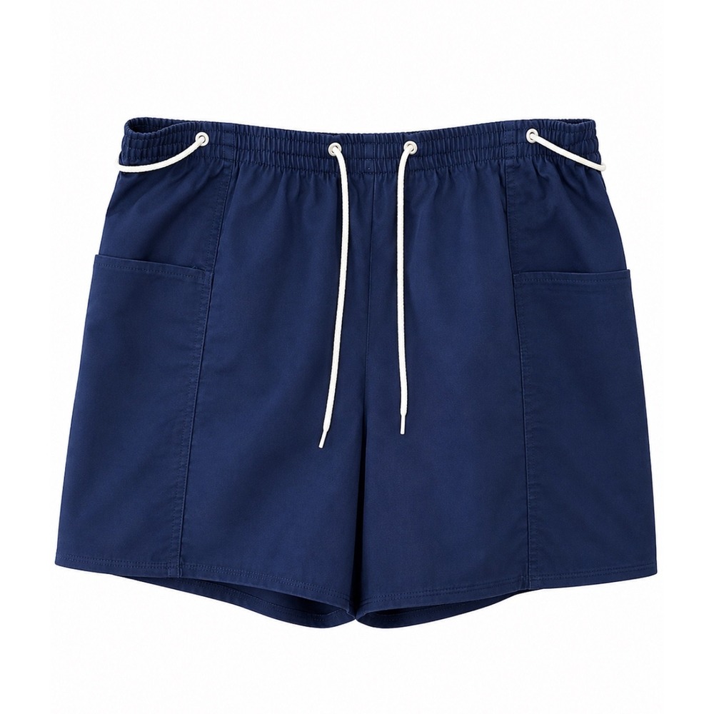 Vintage‎ Jantzen Navy Blue Drawstring Shorts USA Made Women's Size 18